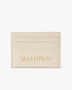 Valentino Bags Multi-Slot Slimline Credit Card Holder - Pebbled Cream / Gold - image 1