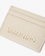 Valentino Bags Multi-Slot Slimline Credit Card Holder - Pebbled Cream / Gold - image 3
