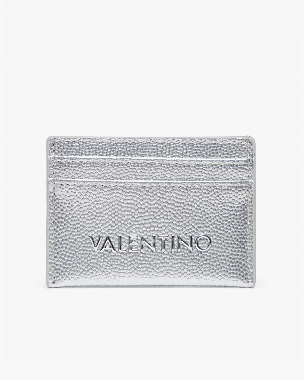 Valentino Bags Multi-Slot Slimline Credit Card Holder - Metallic Silver / Silver - image 1