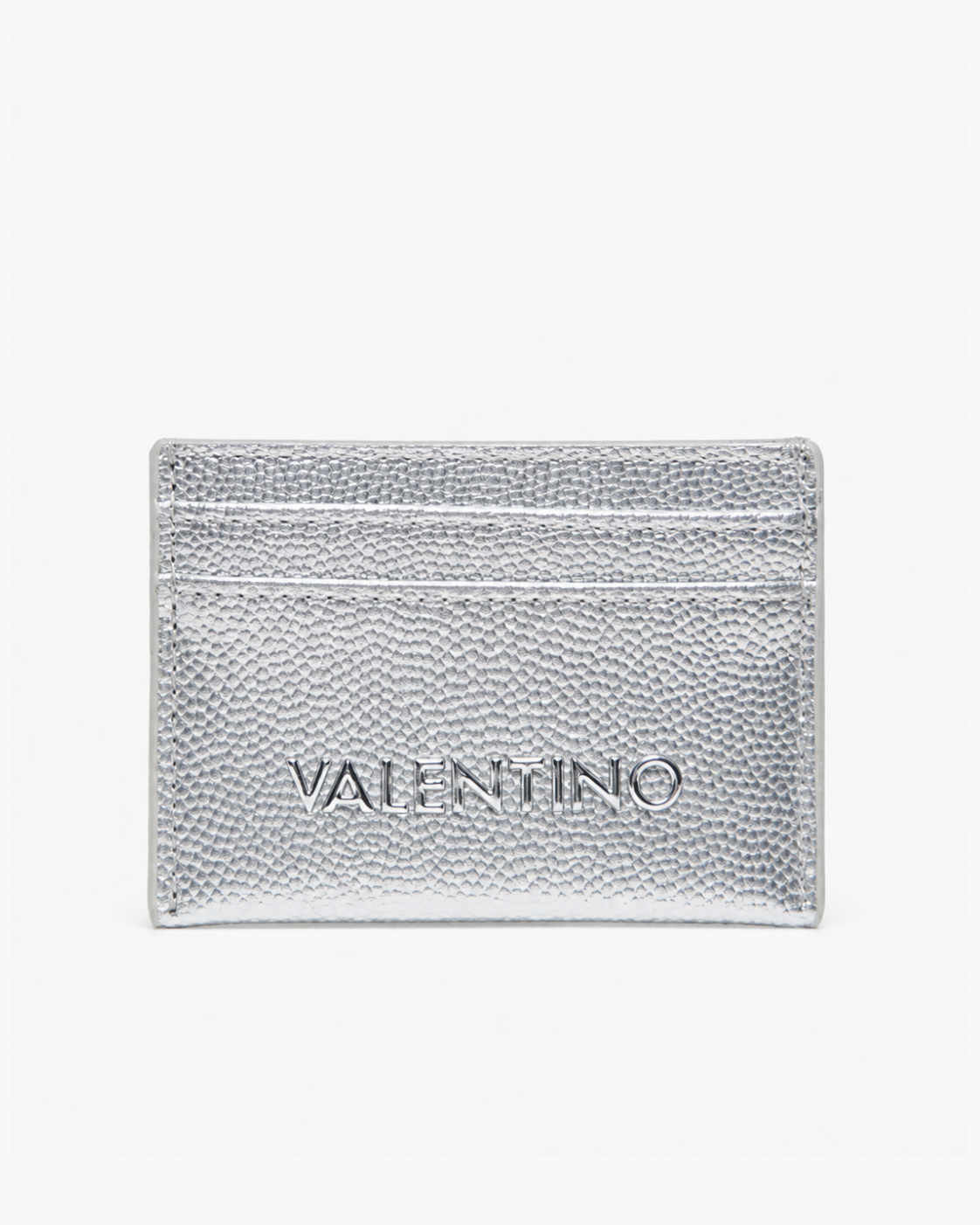Valentino Bags Multi-Slot Slimline Credit Card Holder - Metallic Silver / Silver - image 1