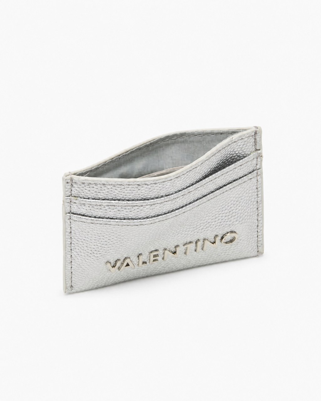 Valentino Bags Multi-Slot Slimline Credit Card Holder - Metallic Silver / Silver - image 2