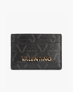 Valentino Bags Multi-Slot Slimline Credit Card Holder - Quilted Black / Gold - image 1