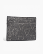 Valentino Bags Multi-Slot Slimline Credit Card Holder - Quilted Black / Gold - image 2