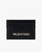 Valentino Bags Multi-Slot Slimline Credit Card Holder - Smooth Black / Gold - image 1