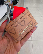 Valentino Bags Multi-Slot Slimline Credit Card Holder - Tan Monogram / Gold - image 2