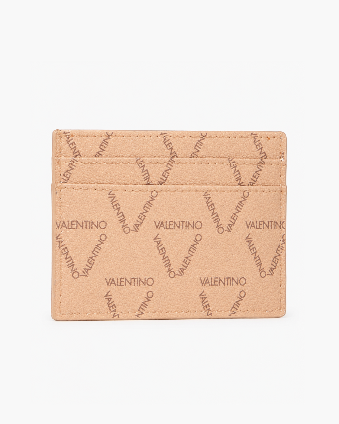 Valentino Bags Multi-Slot Slimline Credit Card Holder - Tan Monogram / Gold - image 3