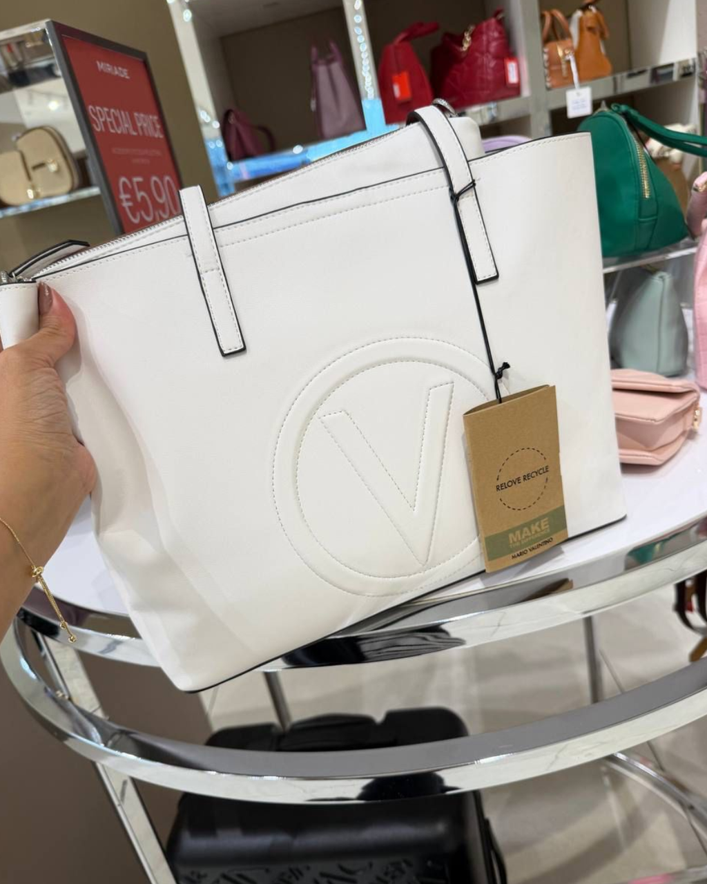 Valentino Bags Selena Re Shopper Tote Bag - White - image 2
